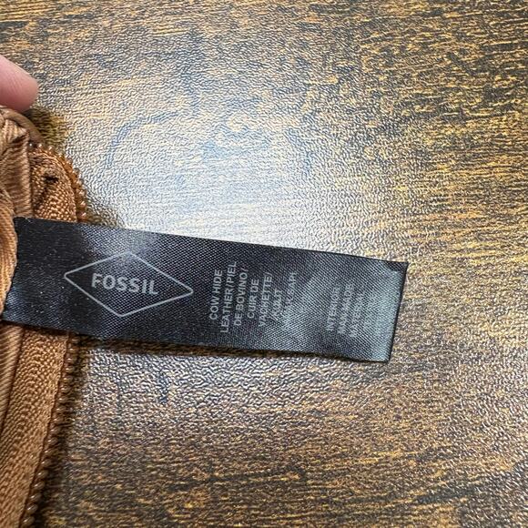 Fossil Molly Clutch Wallet Wine Multi Colored Brown Leather Card Holder - Picture 8 of 10